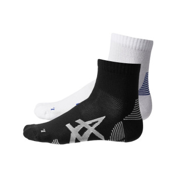 ASICS 2PPK Cushion Run Quarter Socks
