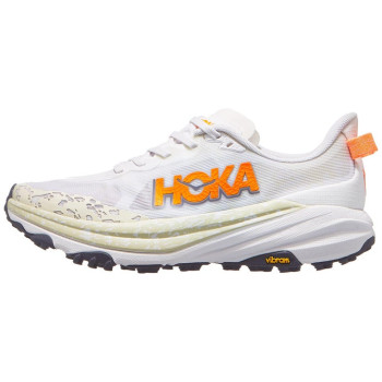 HOKA Speedgoat 6 Women's Shoes White/Neon Tangerine
